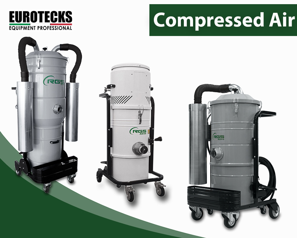 INDUSTRIAL VACUUM CLEANERS COMPRESSED AIR